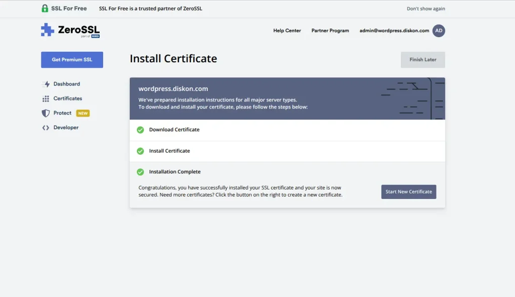 Cara Setting SSL Panel Diskon.com