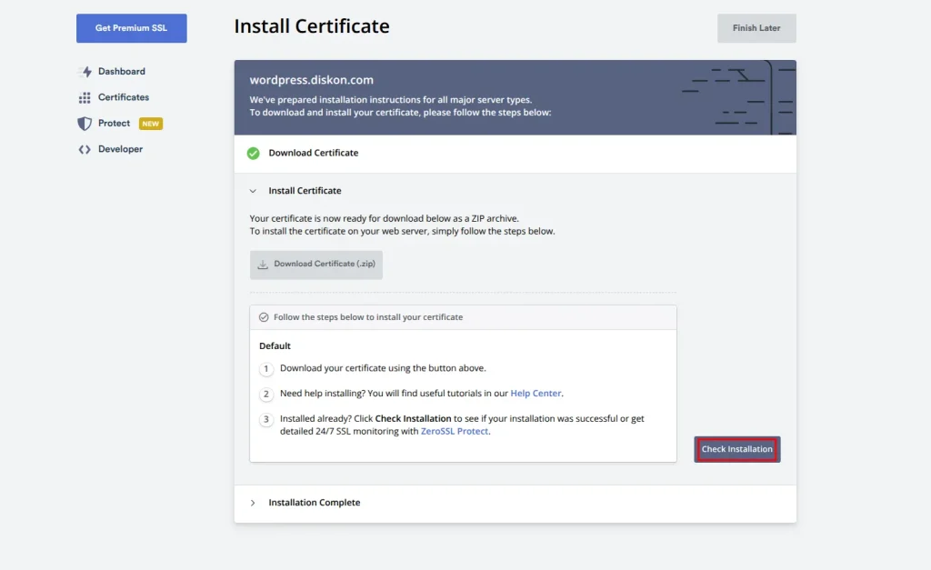 Cara Setting SSL Panel Diskon.com